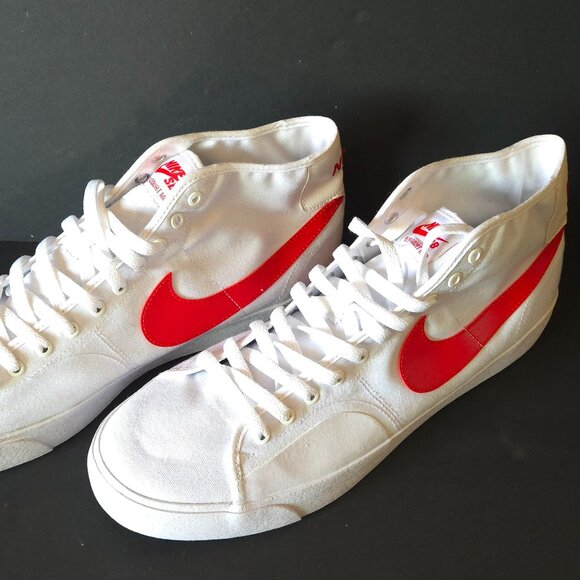 Nike Blazer Court Mid SB White University Red Men\'s Sz 13 DC8901-101 main image 12